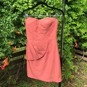 Strapless Modern Dress with asymmetrical design